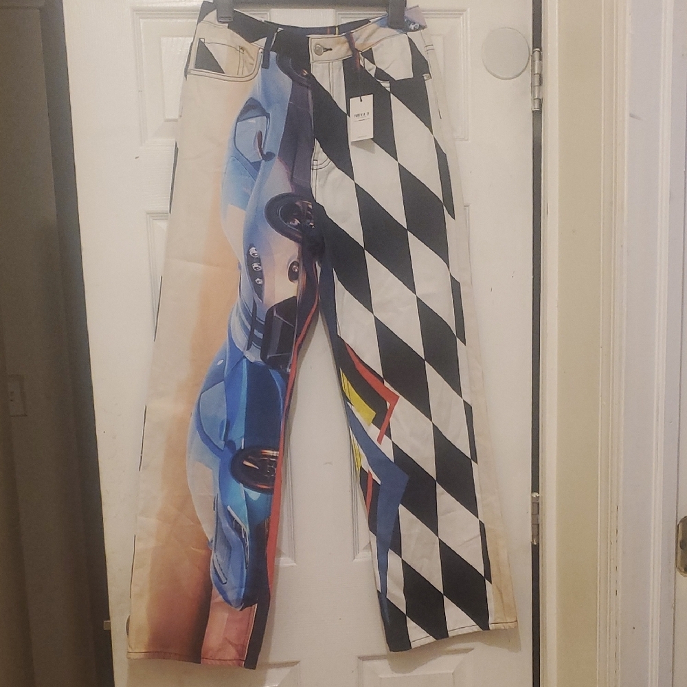 Multicolor Graphic Men's Pants